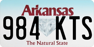 AR license plate 984KTS
