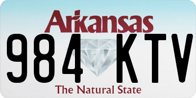 AR license plate 984KTV