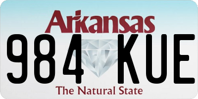 AR license plate 984KUE