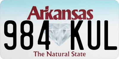 AR license plate 984KUL