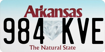 AR license plate 984KVE