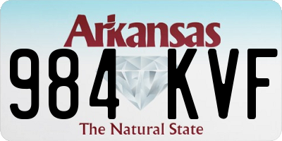 AR license plate 984KVF