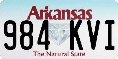 AR license plate 984KVI