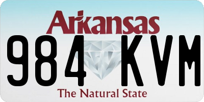 AR license plate 984KVM