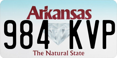 AR license plate 984KVP