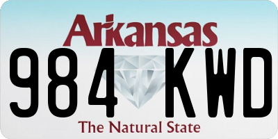 AR license plate 984KWD