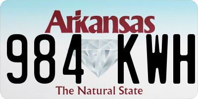 AR license plate 984KWH