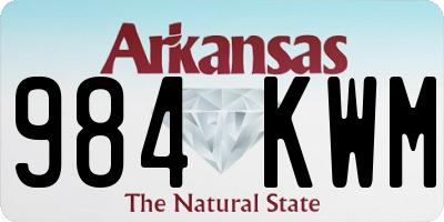 AR license plate 984KWM