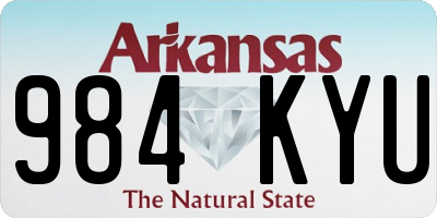 AR license plate 984KYU
