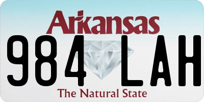 AR license plate 984LAH