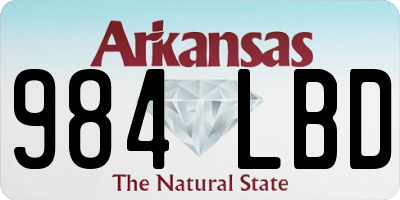 AR license plate 984LBD