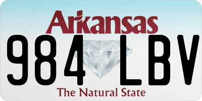 AR license plate 984LBV