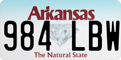 AR license plate 984LBW