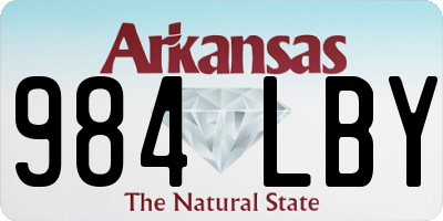 AR license plate 984LBY