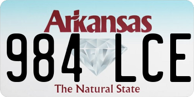 AR license plate 984LCE
