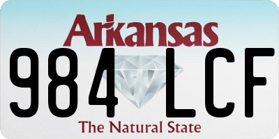AR license plate 984LCF