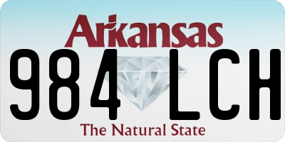 AR license plate 984LCH