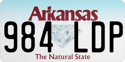AR license plate 984LDP