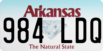 AR license plate 984LDQ
