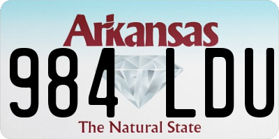 AR license plate 984LDU