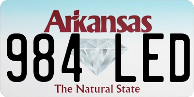 AR license plate 984LED