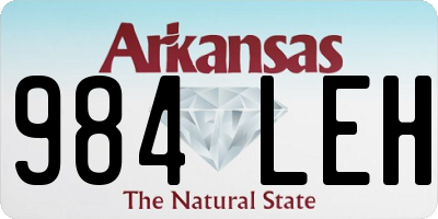 AR license plate 984LEH