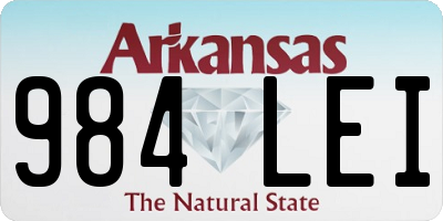 AR license plate 984LEI