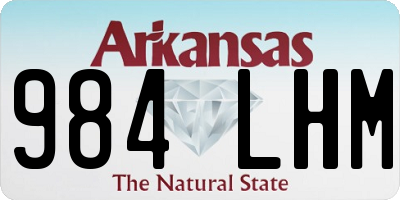 AR license plate 984LHM