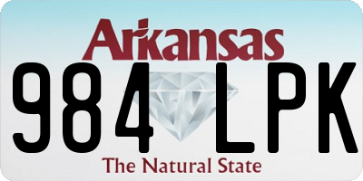 AR license plate 984LPK