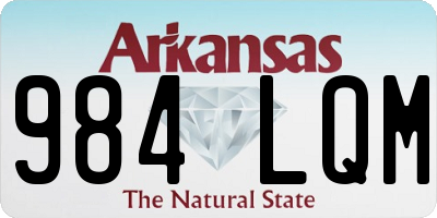 AR license plate 984LQM