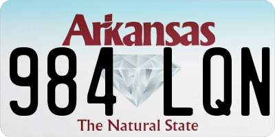 AR license plate 984LQN