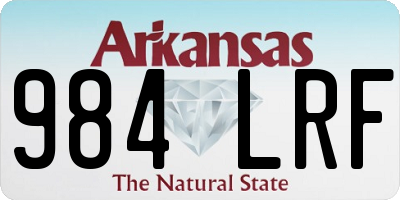 AR license plate 984LRF