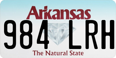 AR license plate 984LRH