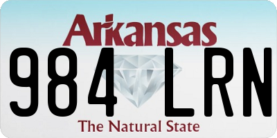 AR license plate 984LRN