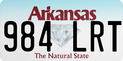 AR license plate 984LRT