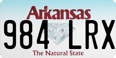 AR license plate 984LRX
