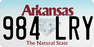 AR license plate 984LRY