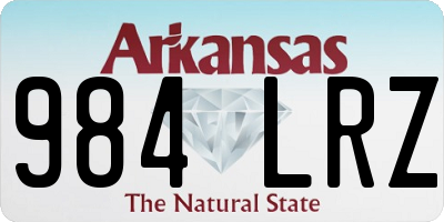 AR license plate 984LRZ