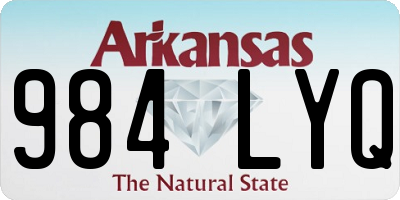AR license plate 984LYQ