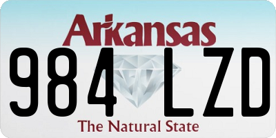AR license plate 984LZD