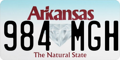 AR license plate 984MGH