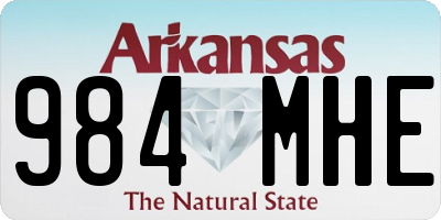 AR license plate 984MHE