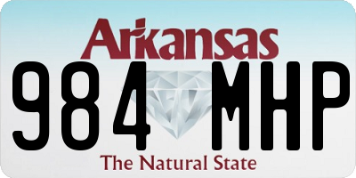 AR license plate 984MHP