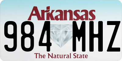 AR license plate 984MHZ