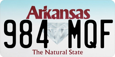 AR license plate 984MQF