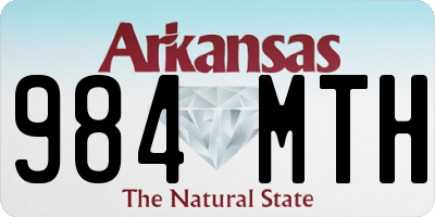 AR license plate 984MTH