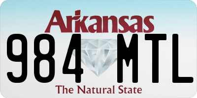 AR license plate 984MTL