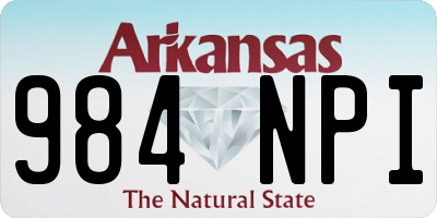 AR license plate 984NPI