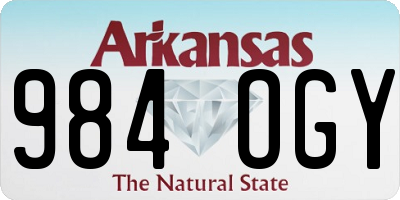 AR license plate 984OGY