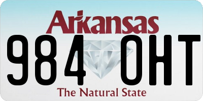 AR license plate 984OHT